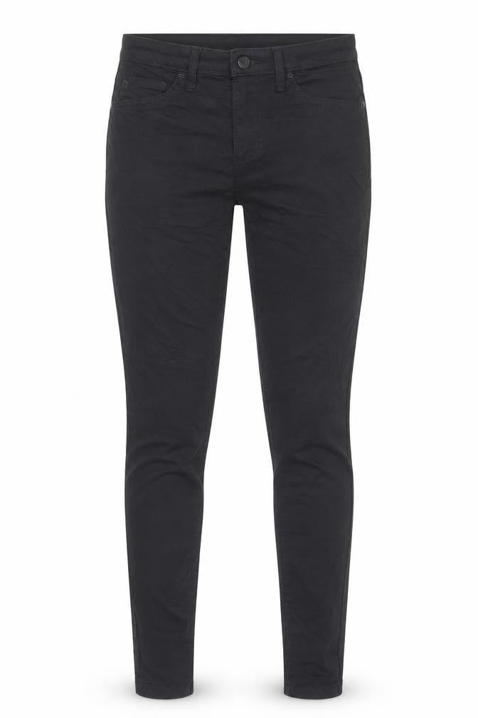 Marks and Spencer Womens Black Cotton Skinny Jeans Size 28 in L28 in Regular Button