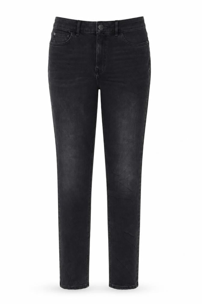 Marks and Spencer Womens Black Cotton Skinny Jeans Size 8 L30 in Regular Zip