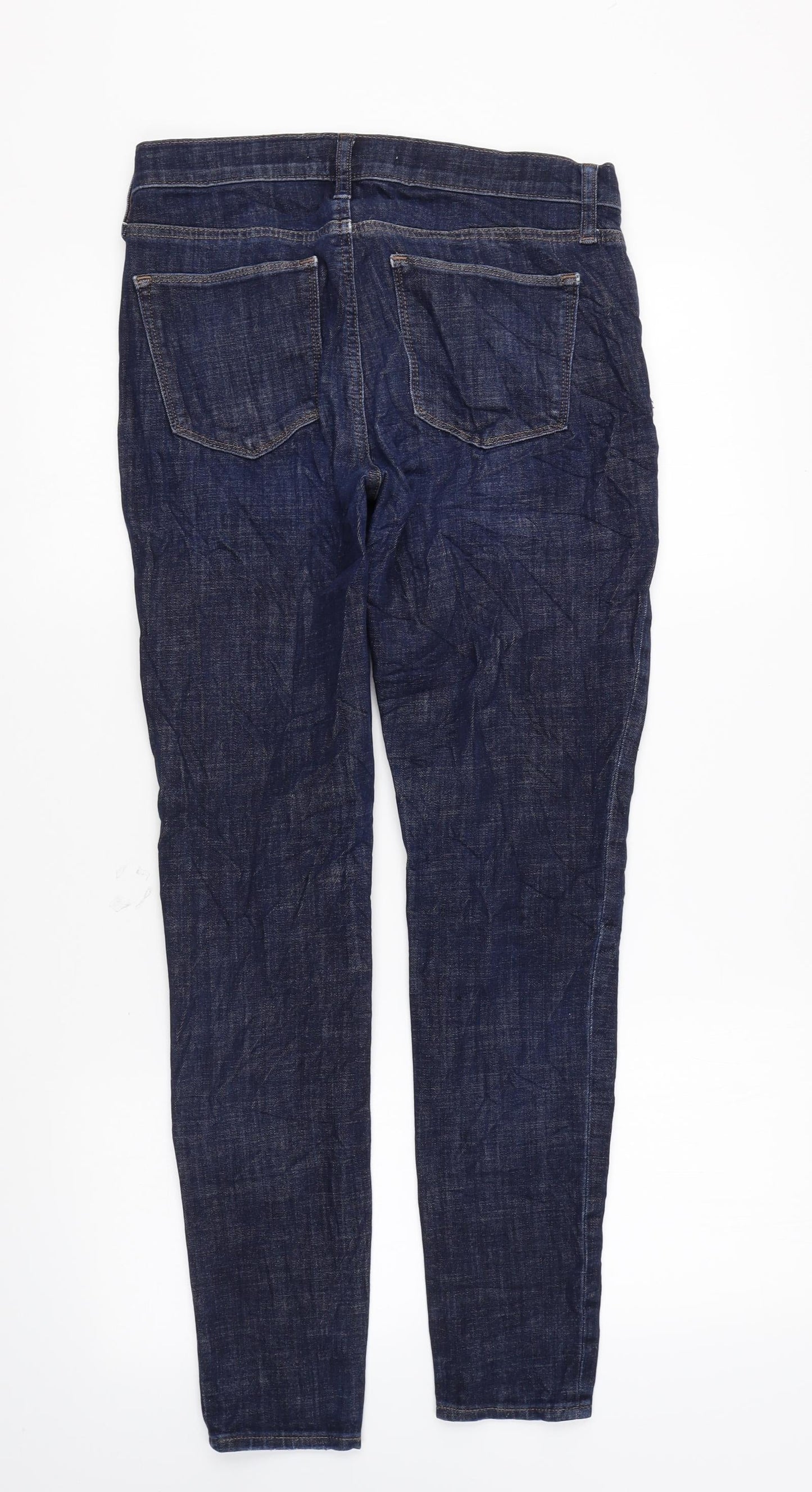 Gap Womens Blue Cotton Skinny Jeans Size 28 in L29 in Regular Zip
