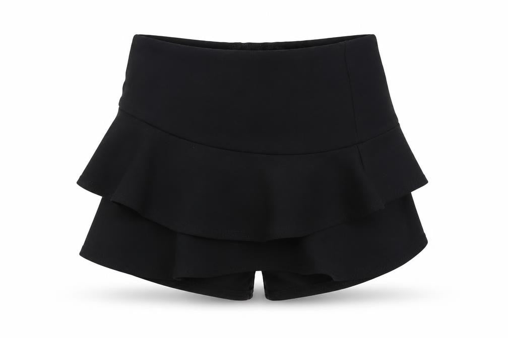 New Look Womens Black Polyester Cut-Off Shorts Size 6 L3 in Regular Drawstring