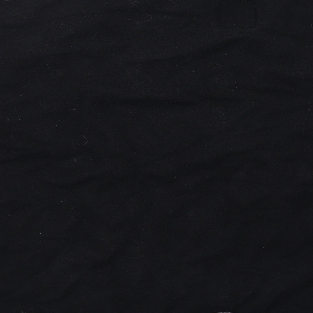 Jack Wills Womens Black Cotton Pullover Sweatshirt Size 10 Pullover - Cropped