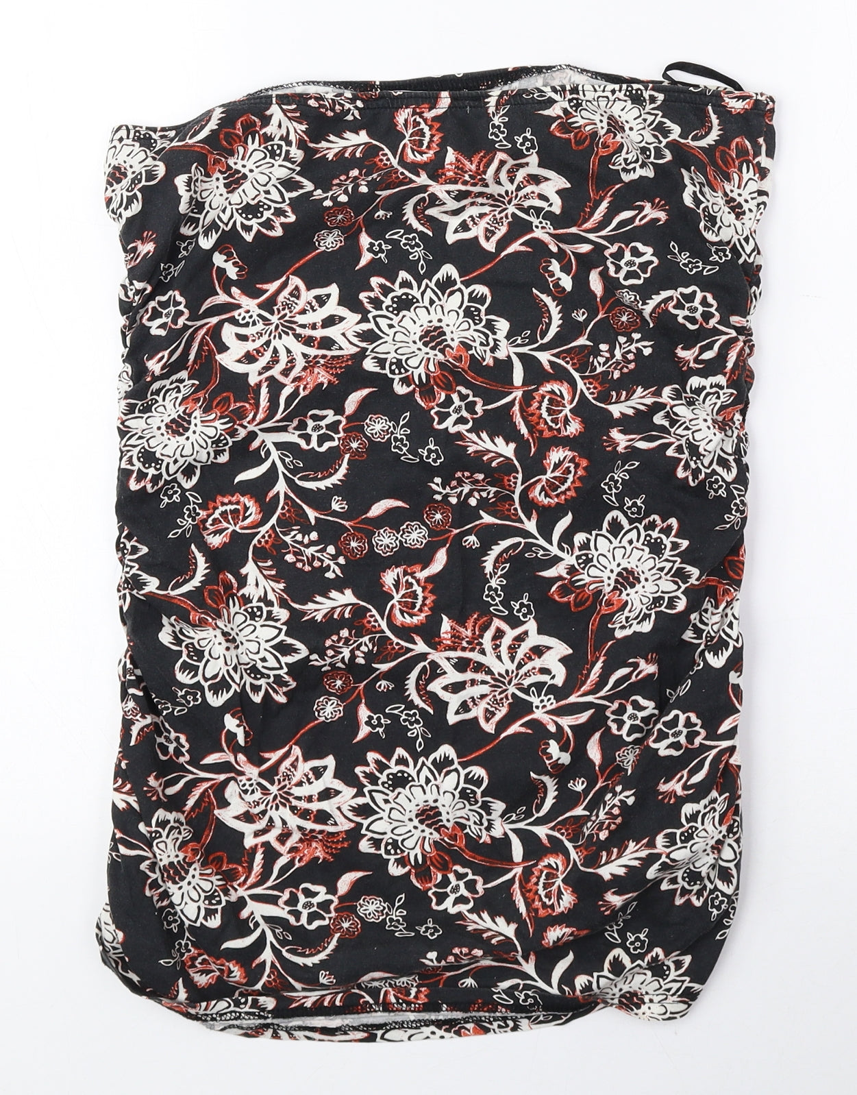 Dorothy Perkins Womens Multicoloured Floral 100% Cotton Basic Blouse Size 12 Off the Shoulder