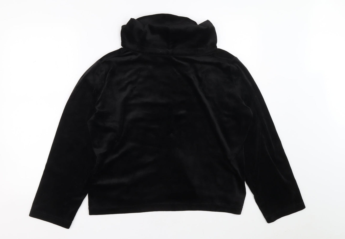 Indigo Sky Womens Black Polyester Pullover Sweatshirt Size L Pullover - Crown