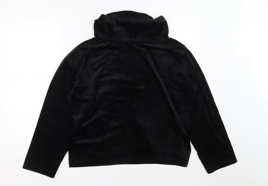 Indigo Sky Womens Black Polyester Pullover Sweatshirt Size L Pullover - Crown