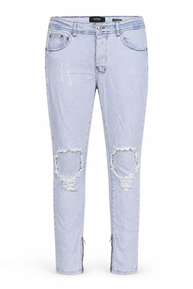 Other Mens Blue Cotton Skinny Jeans Size 30 in L33 in Regular Zip