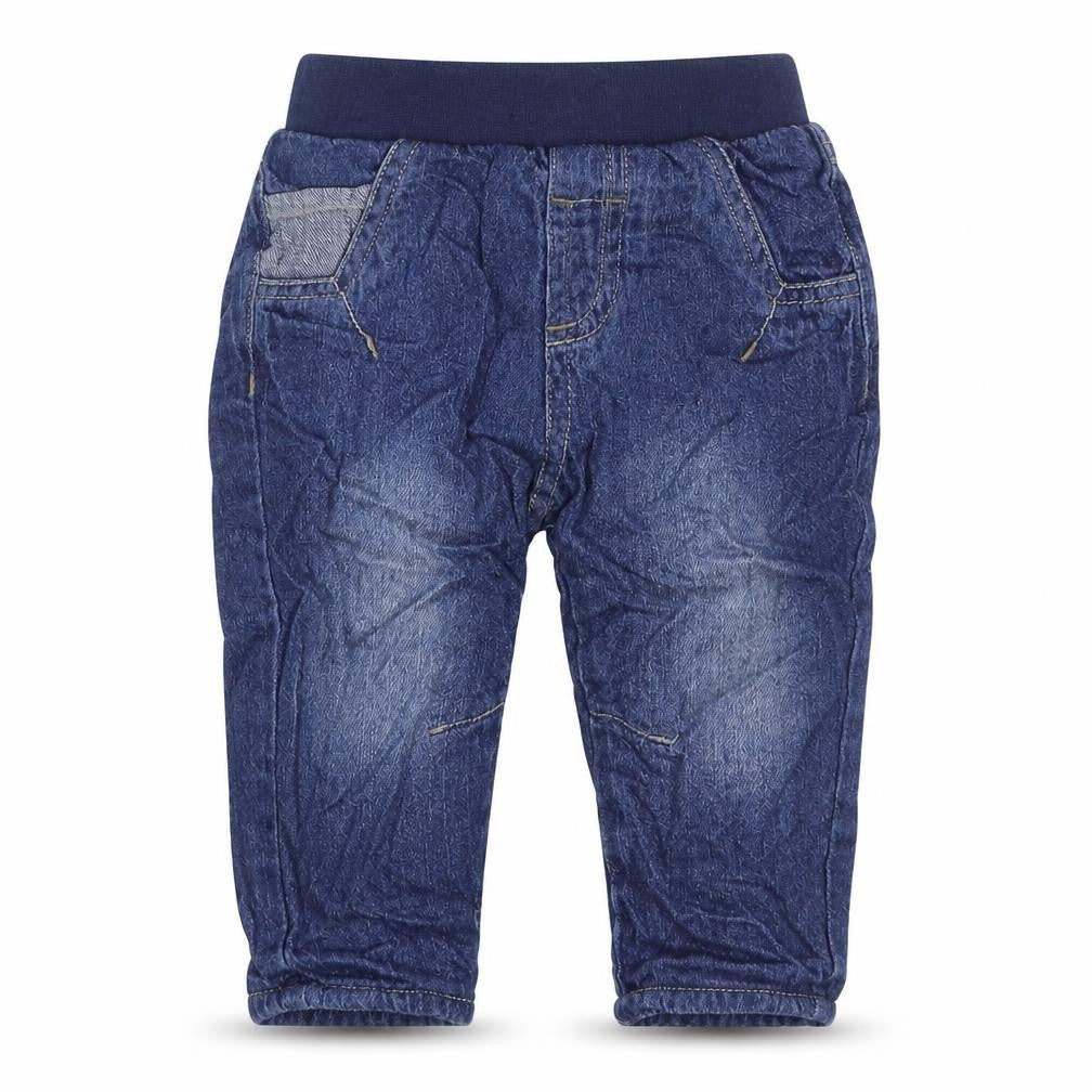 George Boys Blue 100% Cotton Jogger Jeans Size 6-9 Months Pullover