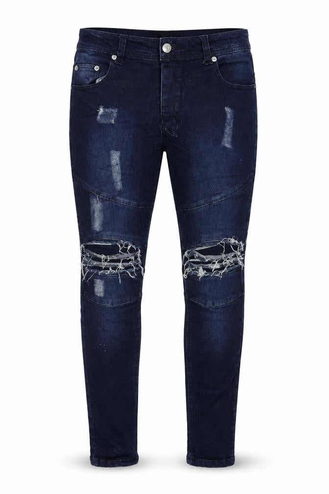 Other Mens Blue Cotton Skinny Jeans Size 30 in L33 in Regular Zip