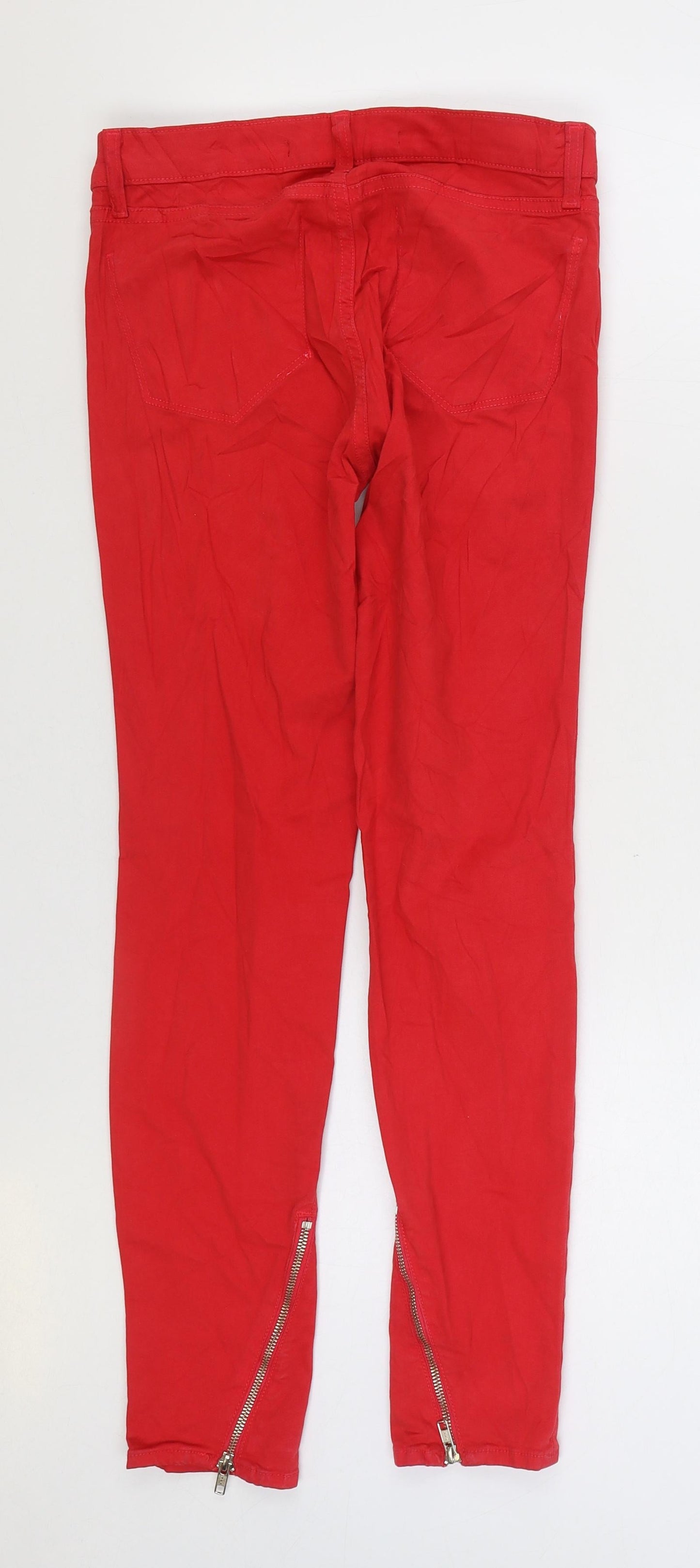 JBrand Womens Red Cotton Skinny Jeans Size 26 in L28 in Regular Zip