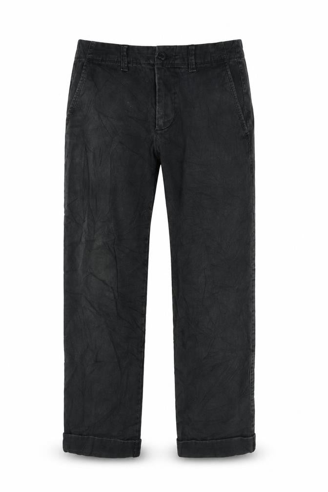 Marks and Spencer Mens Black Cotton Cropped Jeans Size 29 in L30 in Regular Zip