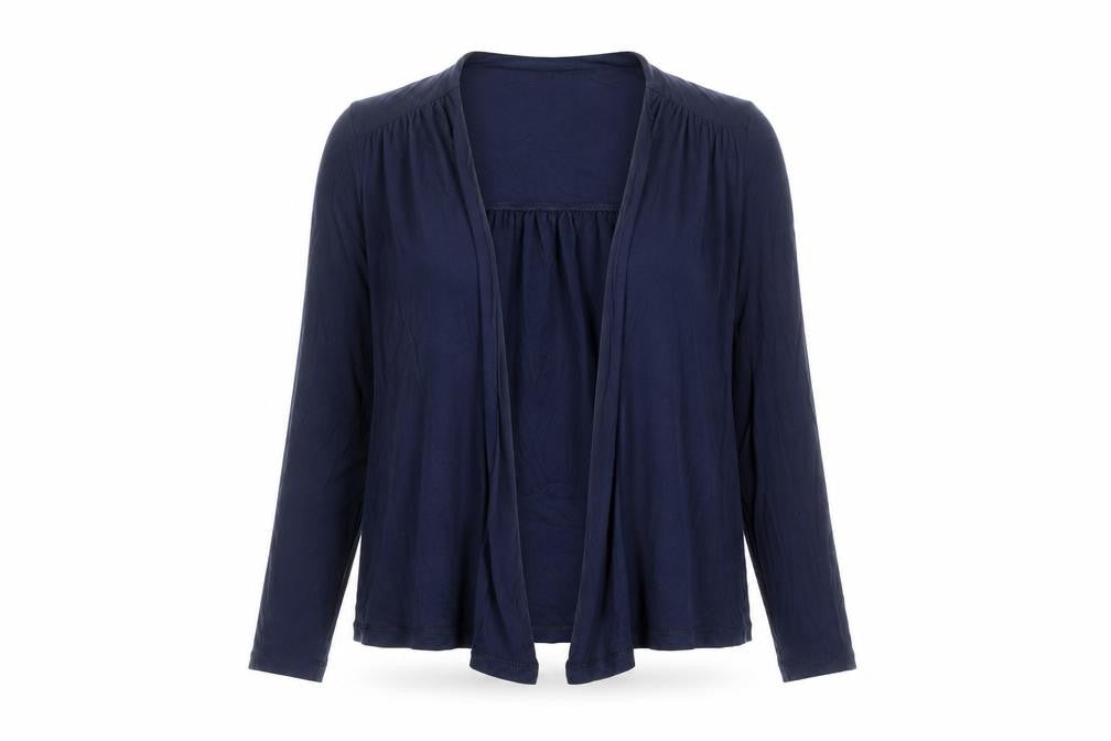H&M Womens Blue V-Neck Viscose Cardigan Jumper Size M