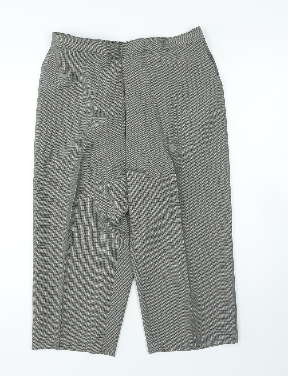 Saira Womens Black Polyester Capri Trousers Size 18 Regular