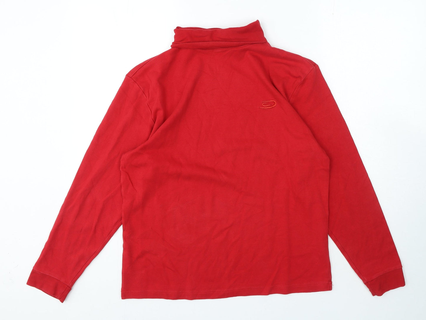 Crane Snow Womens Red Roll Neck Polyester Pullover Jumper Size M