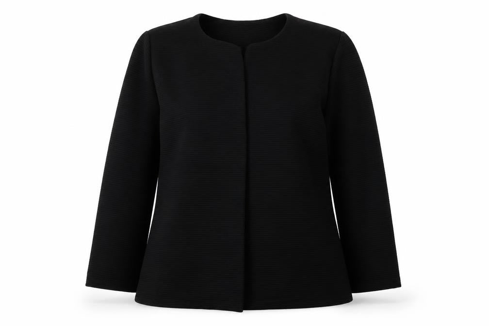 Plaza Italia Womens Black Jacket Blazer Size M