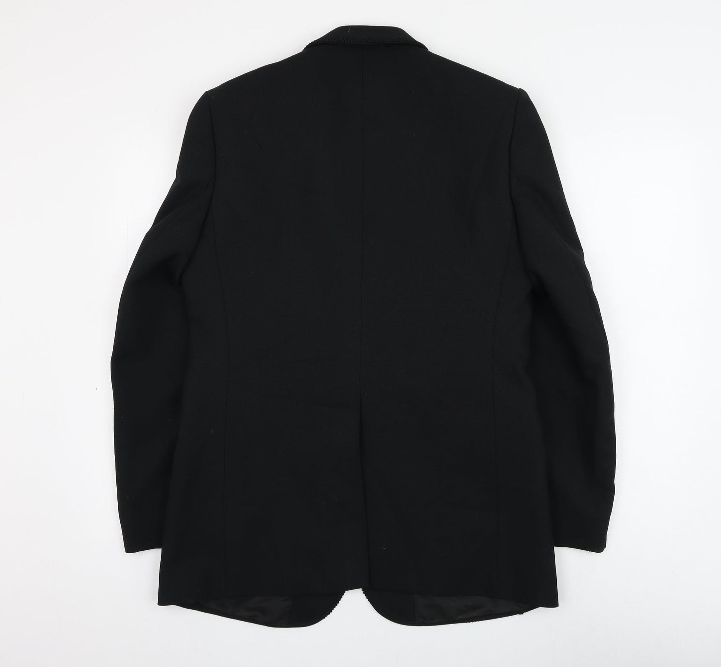 Grendale Mens Black Polyester Jacket Suit Jacket Size 38