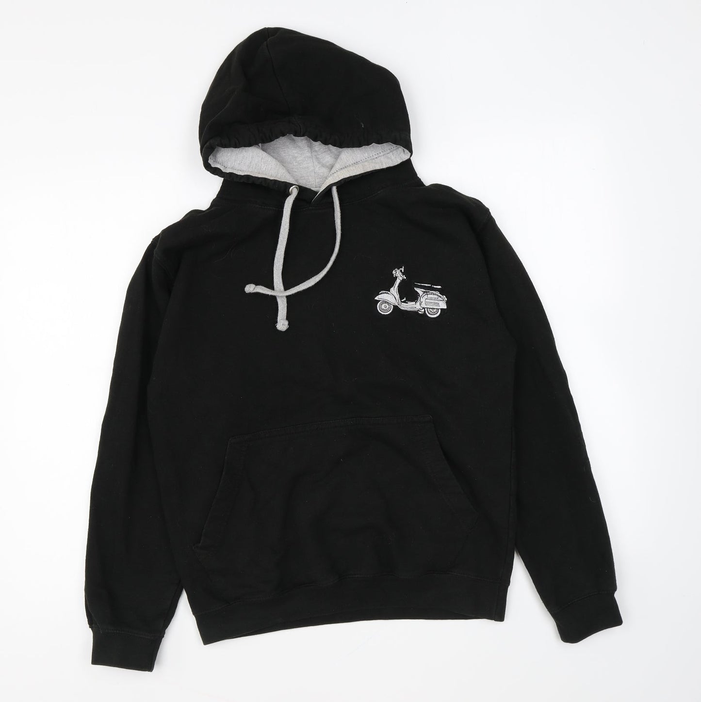 All We Do is Mens Black Cotton Pullover Hoodie Size S - Scooter