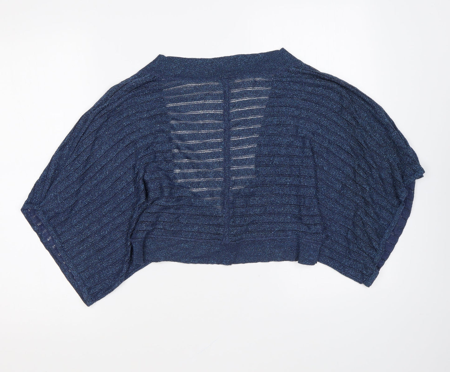 Oasis Womens Blue V-Neck Polyester Cardigan Jumper Size 14
