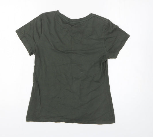 Timbuk2 Mens Green Cotton T-Shirt Size M Round Neck