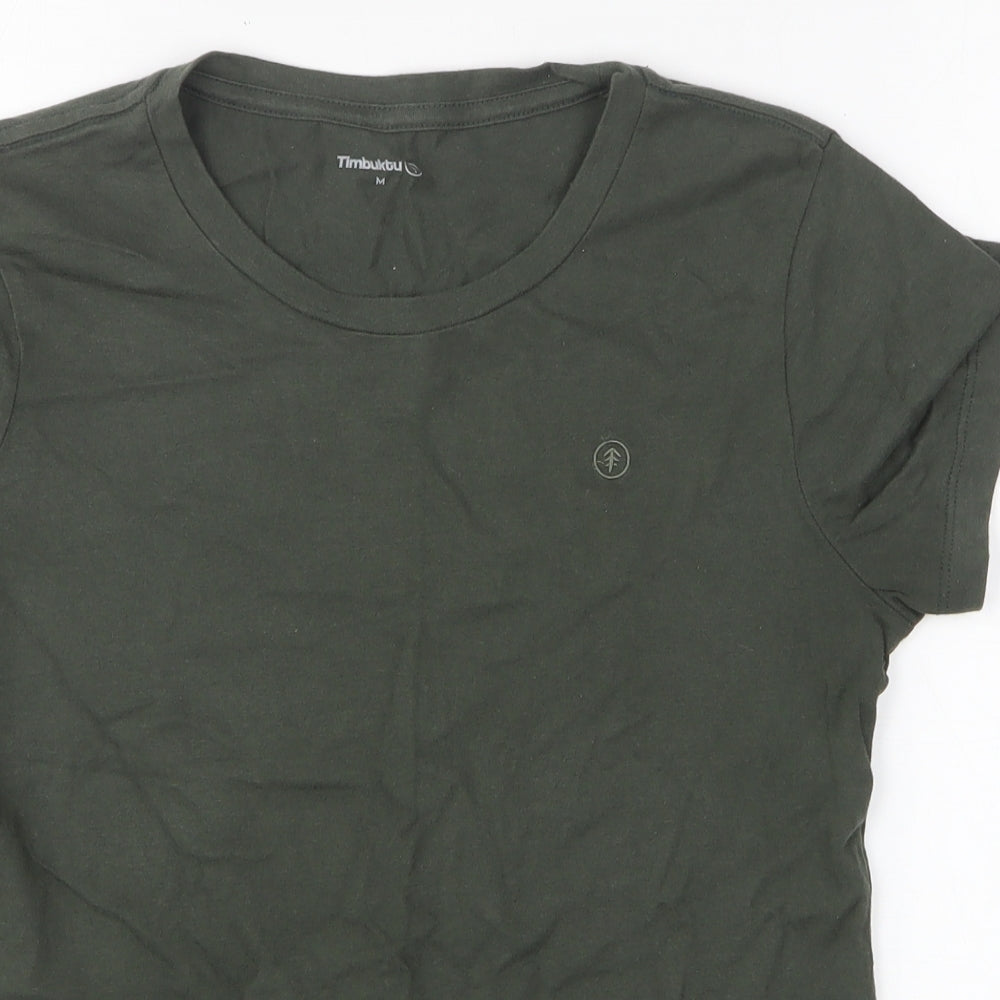 Timbuk2 Mens Green Cotton T-Shirt Size M Round Neck