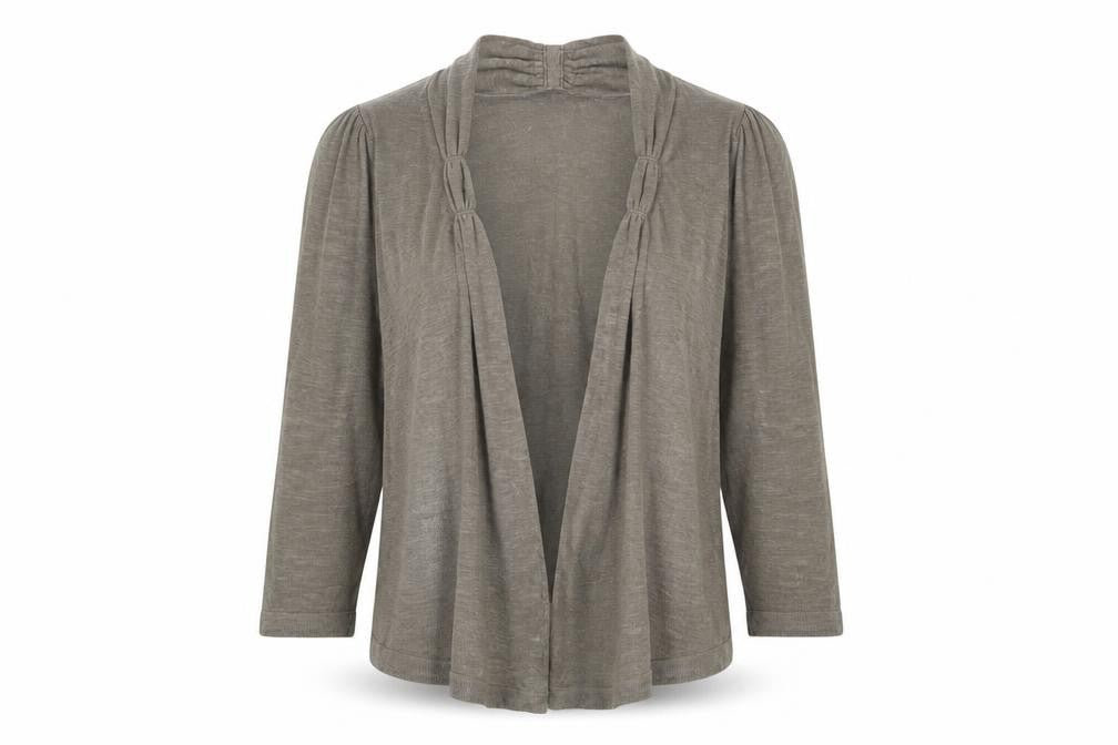 Indigo Womens Green V-Neck Acrylic Cardigan Jumper Size 14