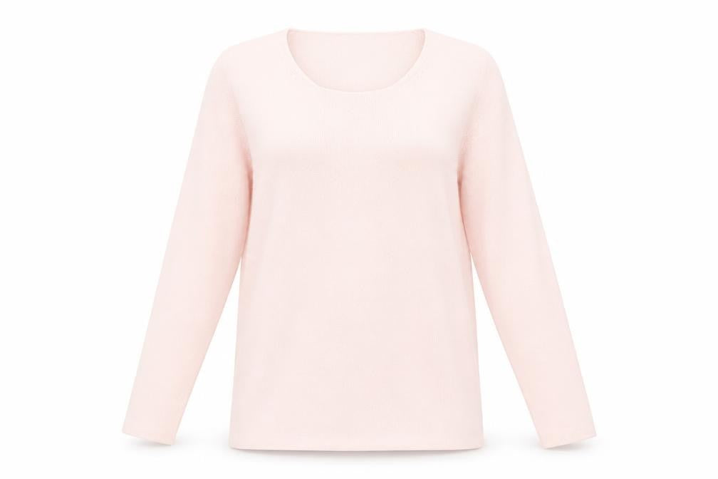 Marks and Spencer Womens Pink Round Neck Acrylic Pullover Jumper Size 10