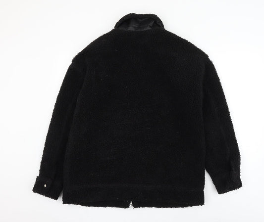 Missguided Womens Black Jacket Size 8 Zip