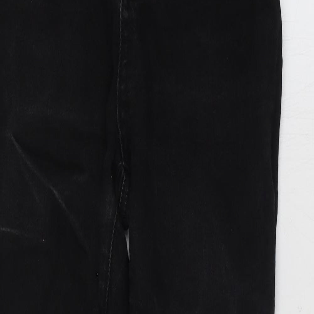 Denim & Co. Womens Black Cotton Skinny Jeans Size 10 L27 in Regular Zip