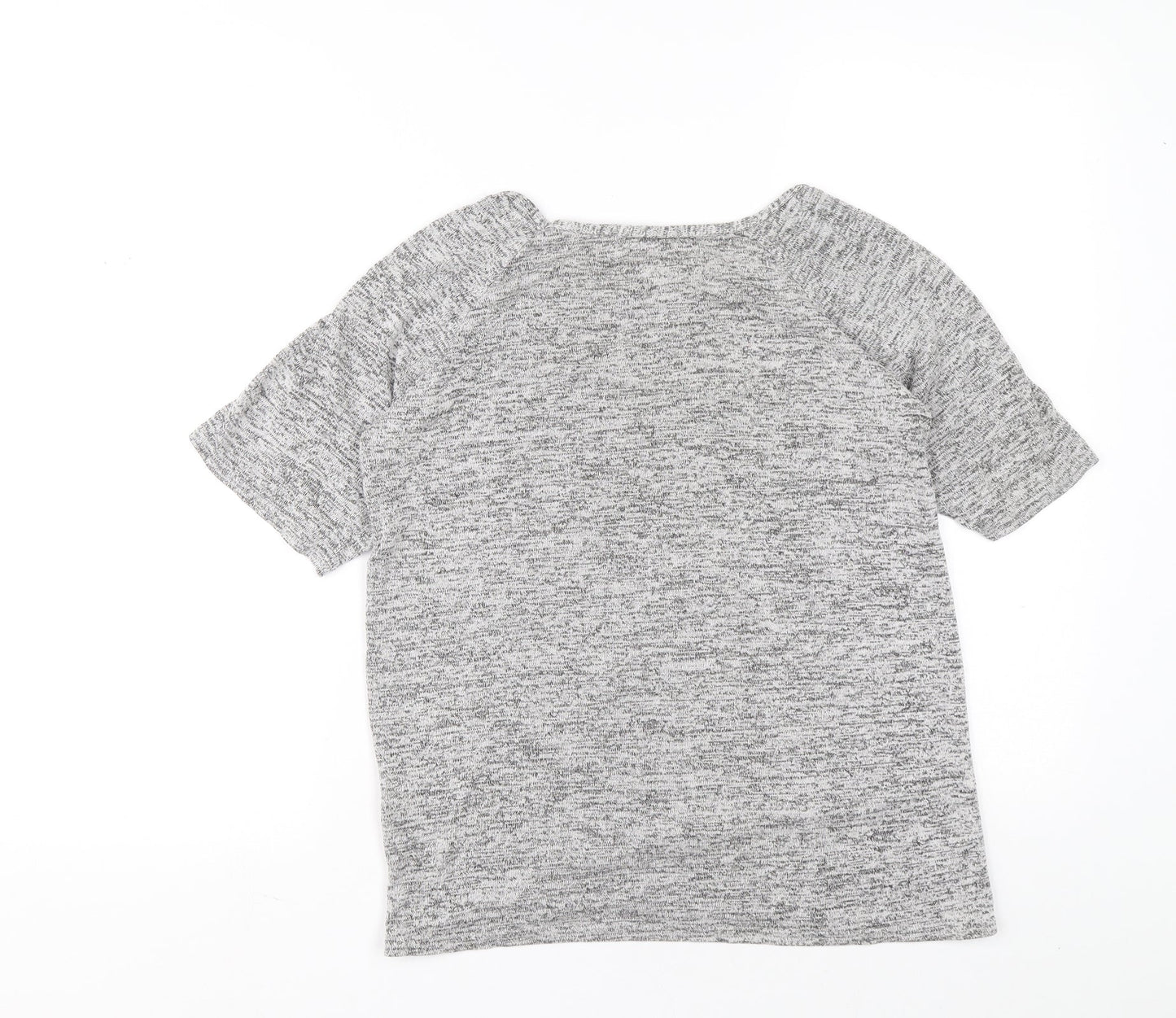 Select Womens Grey Boat Neck Viscose Pullover Jumper Size 12