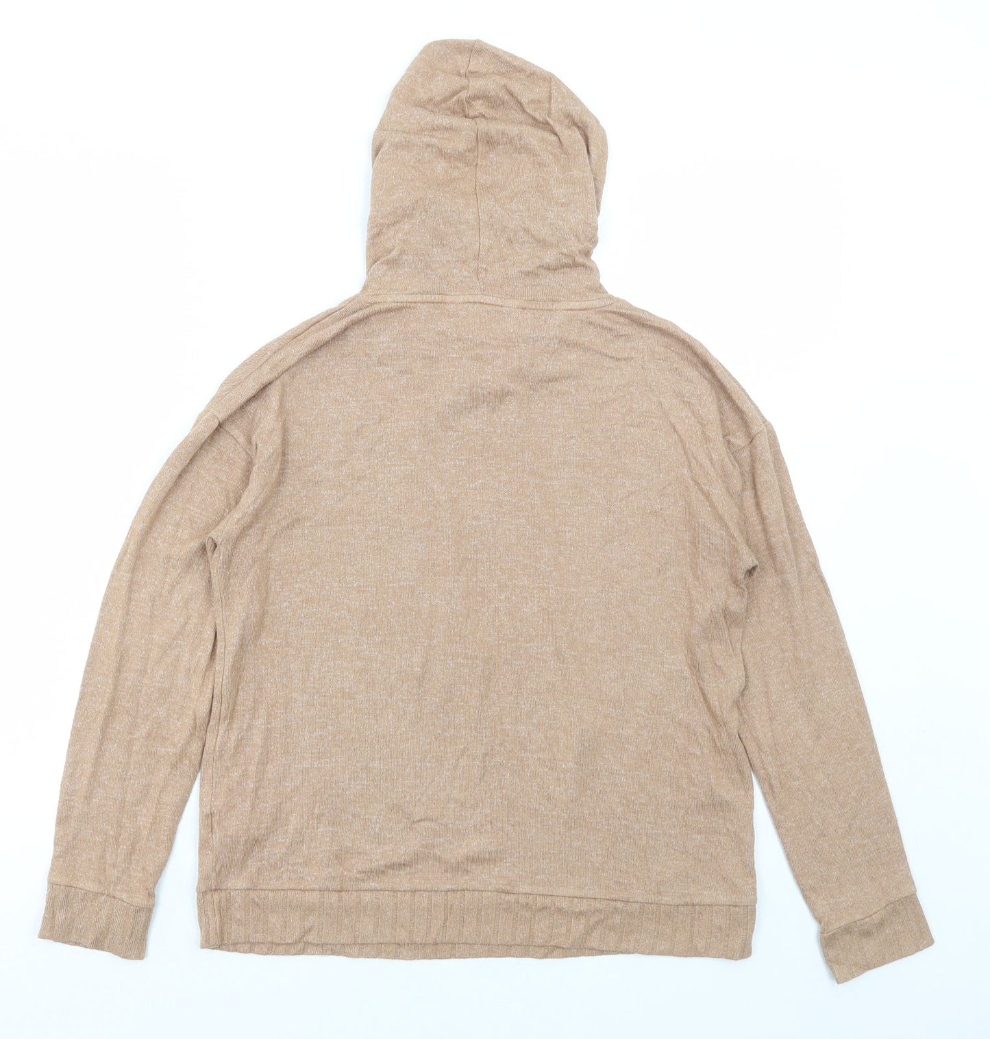 Marks and Spencer Womens Beige Viscose Pullover Hoodie Size 6 Pullover