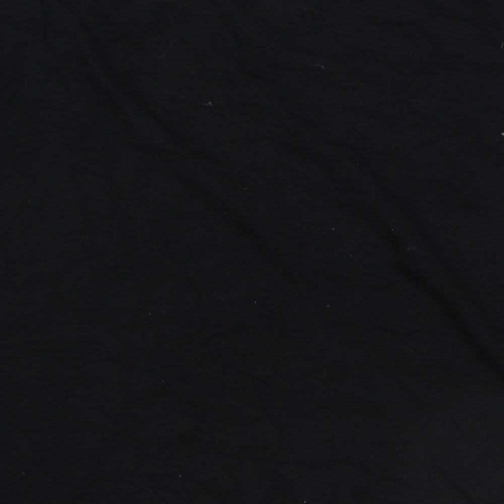 Disney Womens Black 100% Cotton Basic T-Shirt Size M Round Neck - Minnie Mouse
