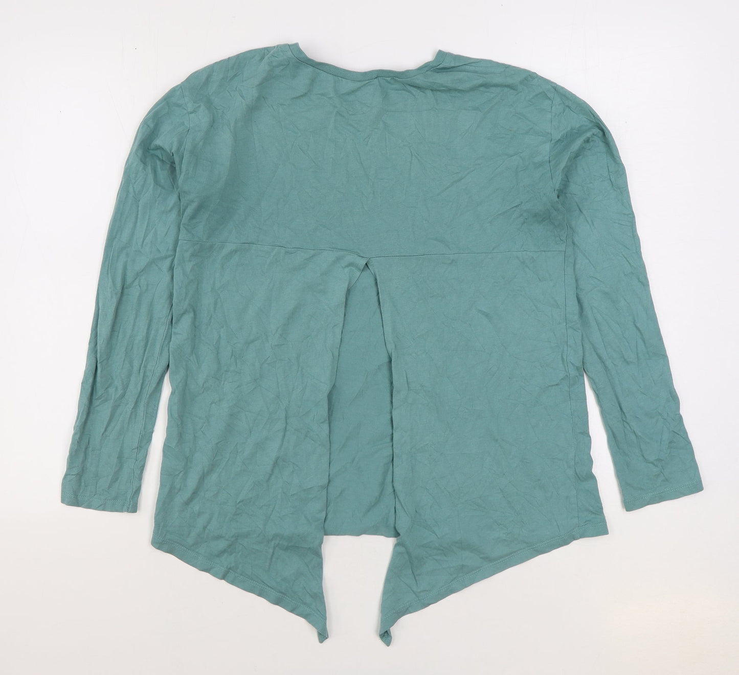 ASOS Womens Green Cotton Basic T-Shirt Size 8 Round Neck