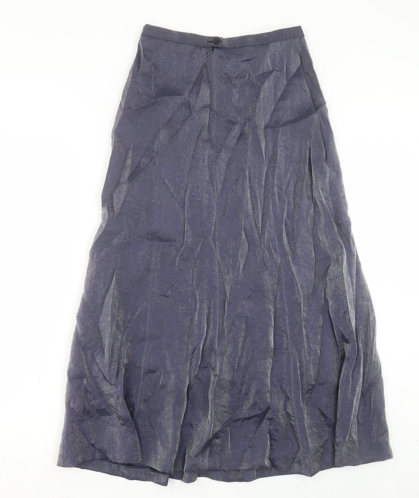 Fisser Womens Blue Polyester A-Line Skirt Size 8 Button