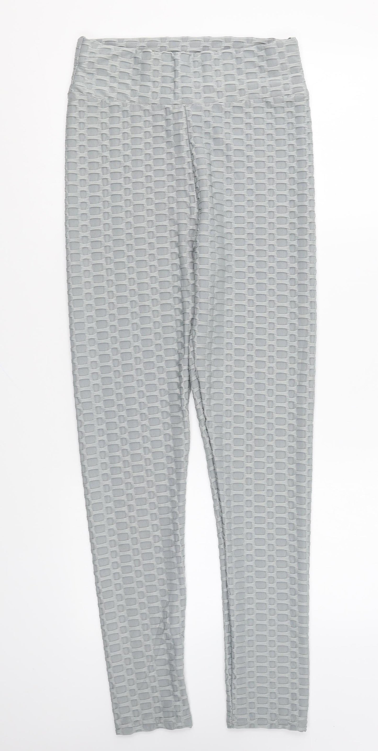 Preworn Womens Grey Polyamide Compression Leggings Size S L25 in Regular Pullover