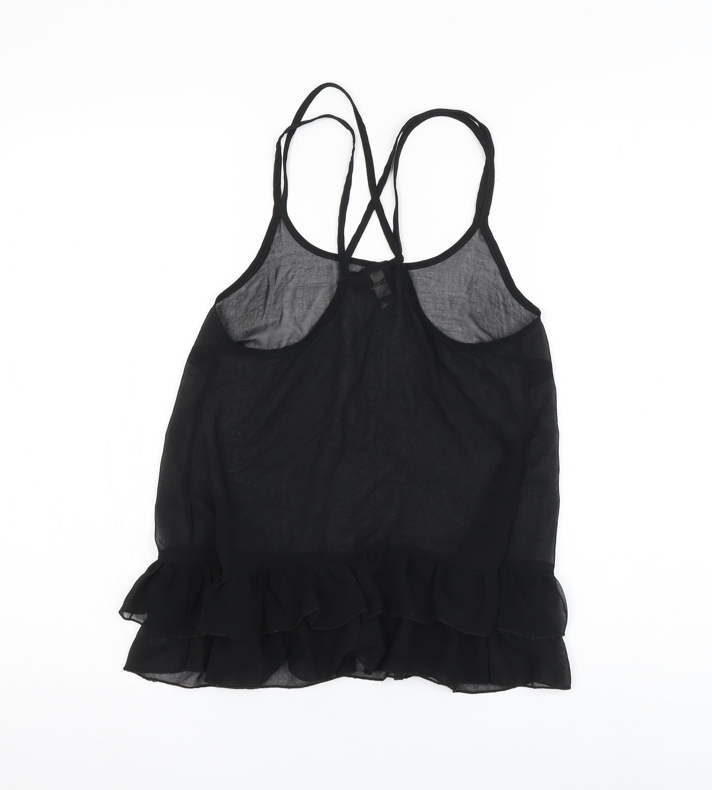 ASOS Womens Black Polyester Camisole Tank Size 6 Round Neck