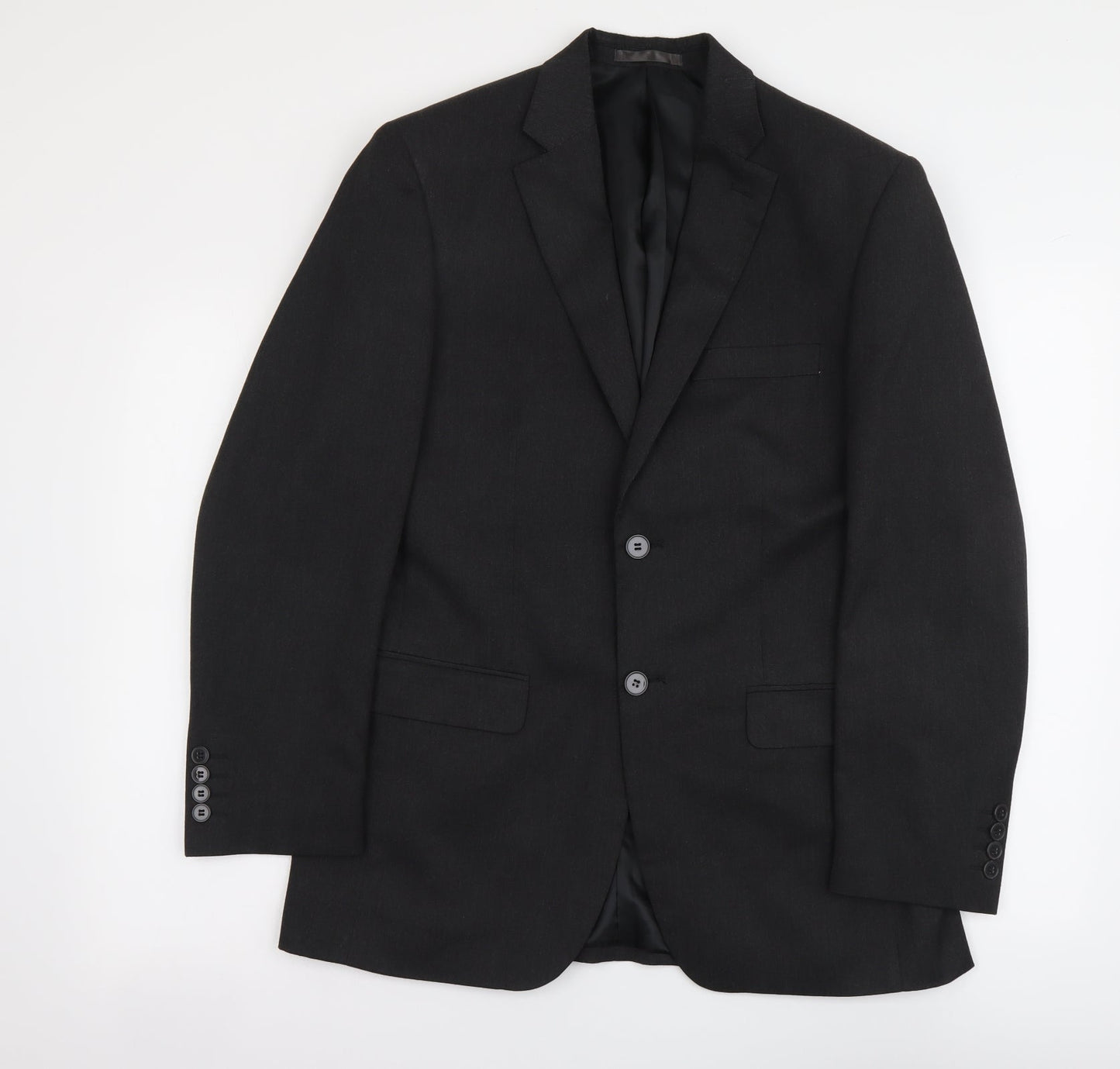 Burton Mens Grey Polyester Jacket Suit Jacket Size S