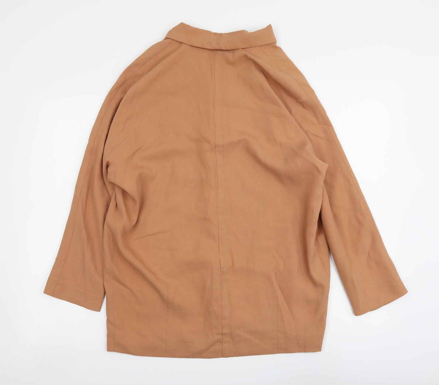 Zara Womens Beige Jacket Size XS Hook & Eye