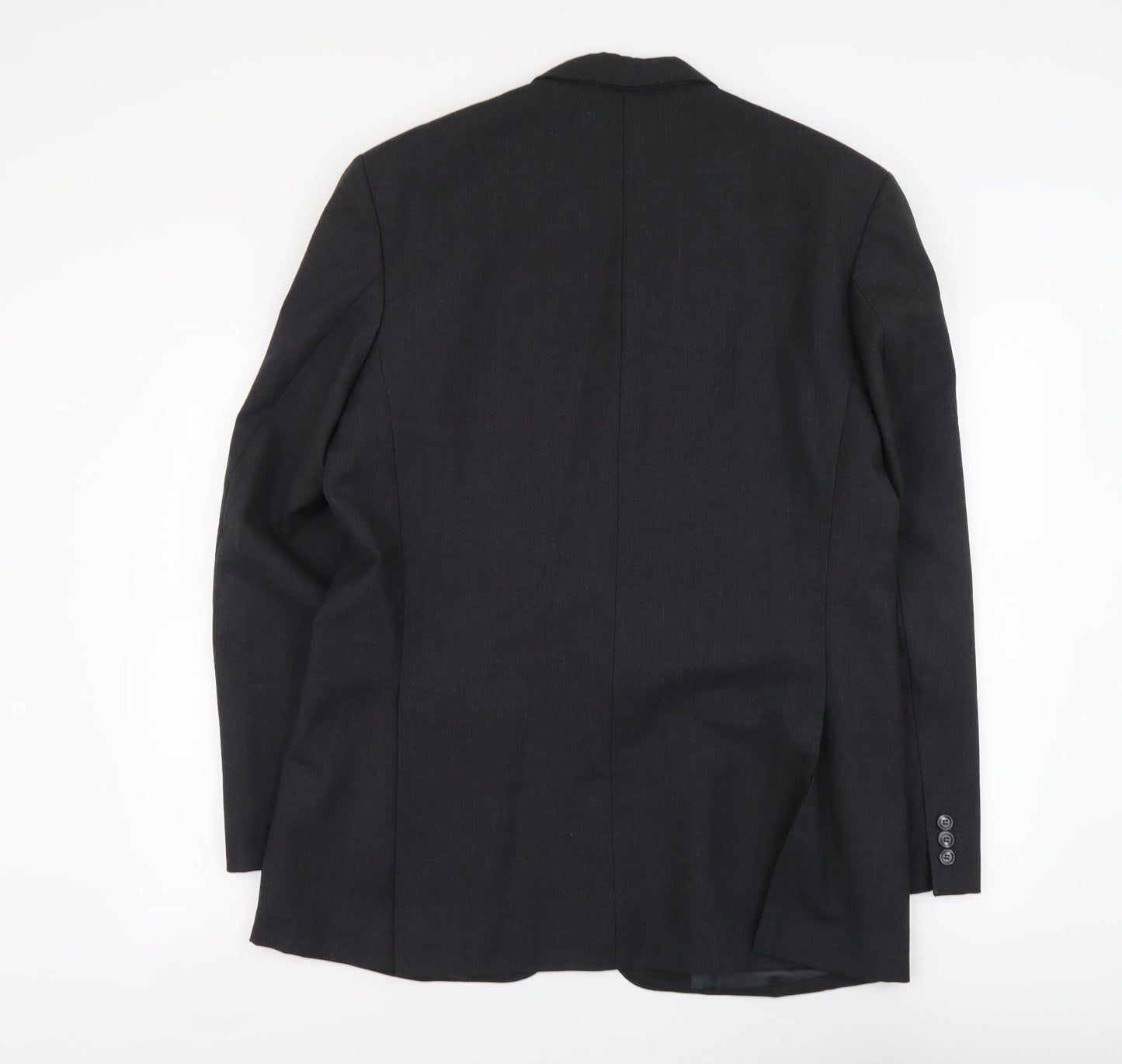 James Barry Mens Grey Polyester Jacket Suit Jacket Size L