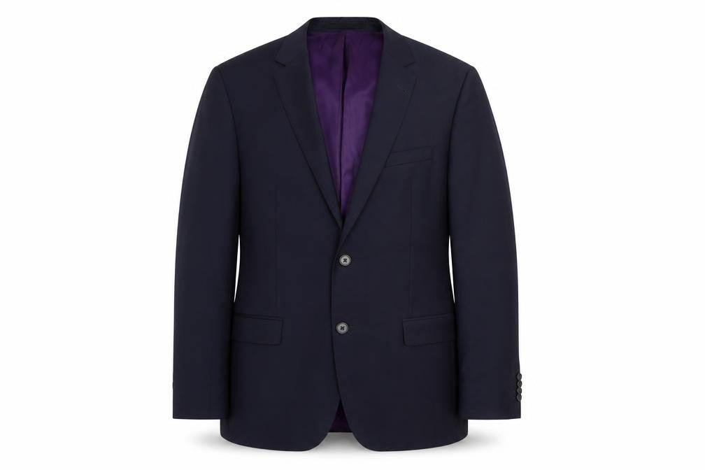 Mens 44 Chest Regular Feraud Paris Blue Two-Button