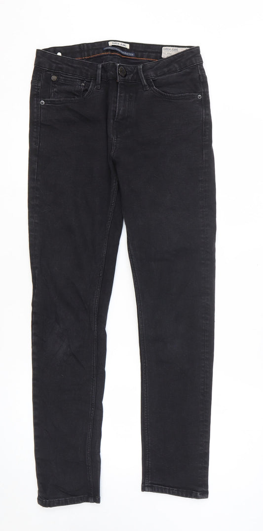 Garcia Jeans Mens Black Cotton Skinny Jeans Size 30 in L30 in Regular Zip