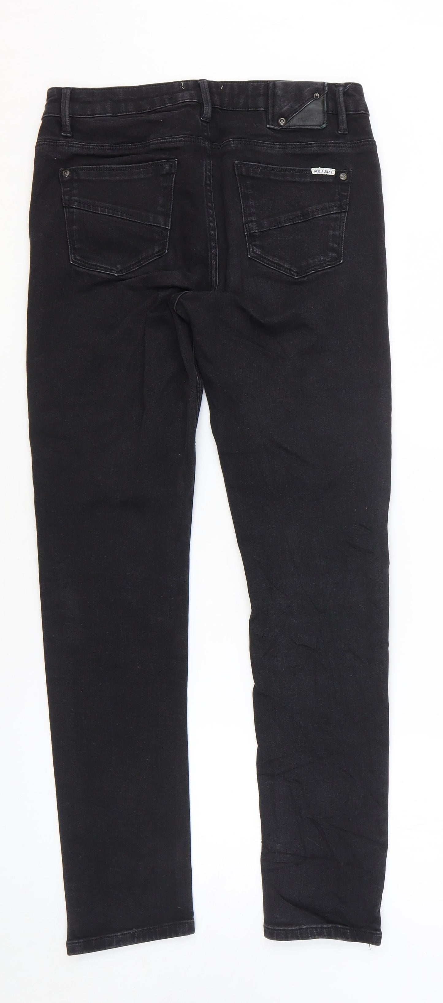 Garcia Jeans Mens Black Cotton Skinny Jeans Size 30 in L30 in Regular Zip