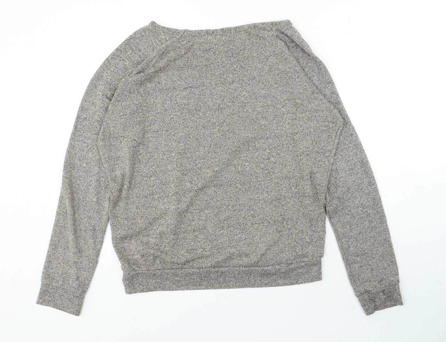River Island Womens Brown Boat Neck Polyester Pullover Jumper Size 8