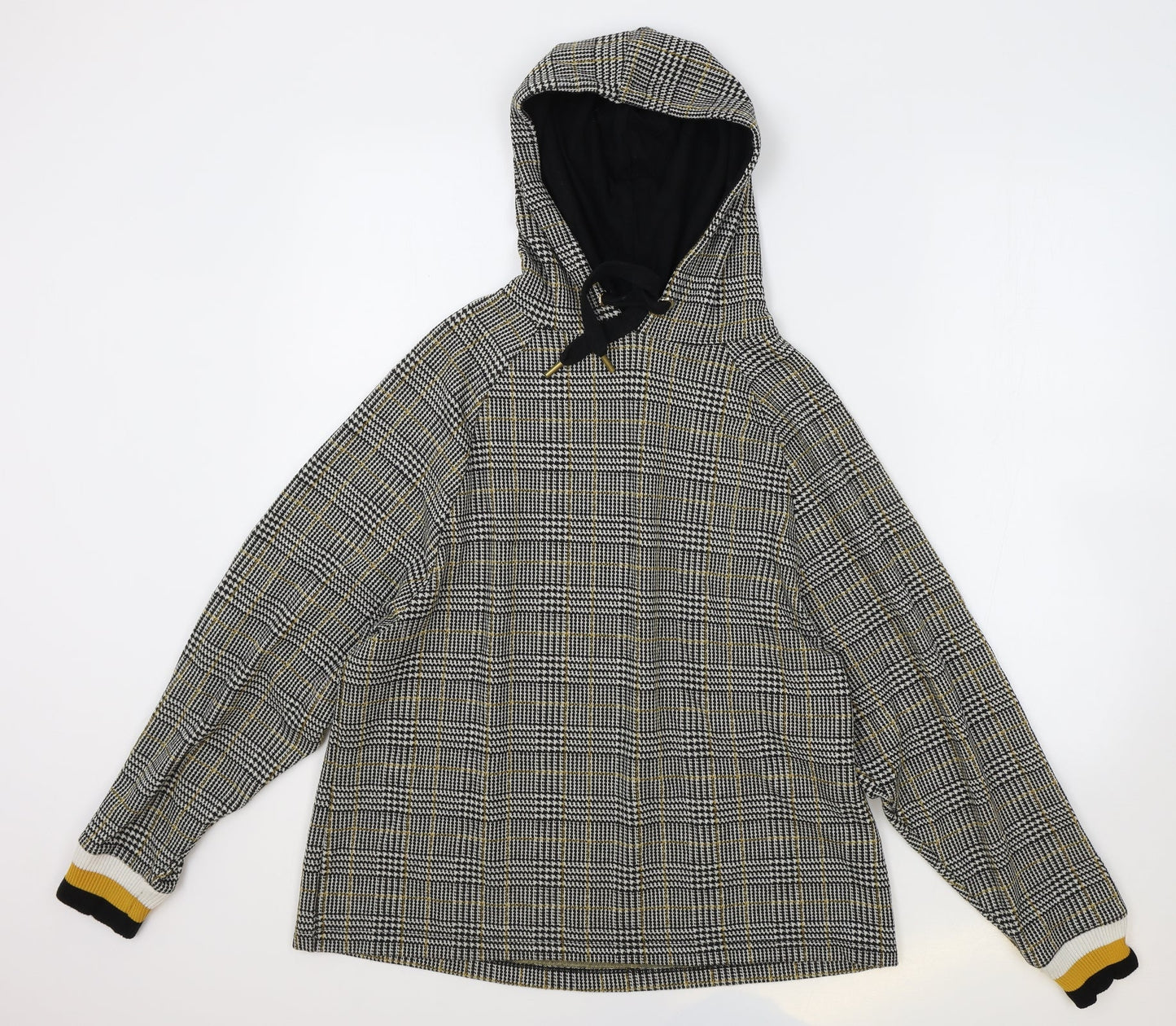 River Island Womens Multicoloured Round Neck Plaid Polyester Pullover Jumper Size L