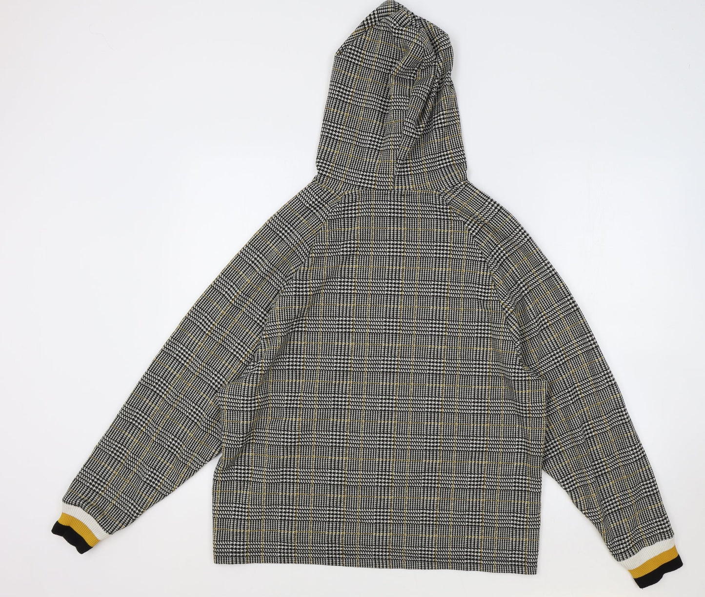 River Island Womens Multicoloured Round Neck Plaid Polyester Pullover Jumper Size L