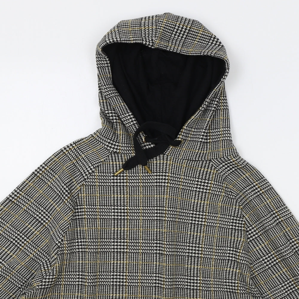 River Island Womens Multicoloured Round Neck Plaid Polyester Pullover Jumper Size L