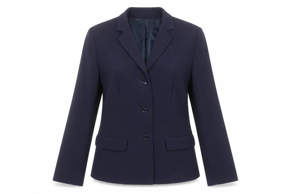 De Keyser Womens Blue Jacket Blazer Size 10 Button