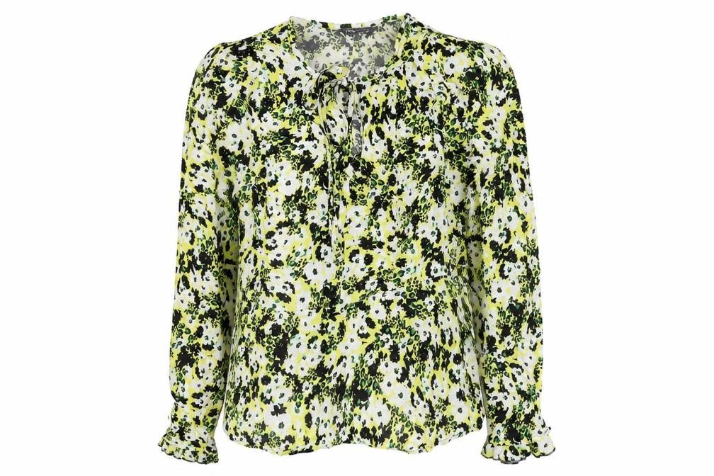 Marks and Spencer Womens Multicoloured Floral Viscose Basic Blouse Size 10 V-Neck