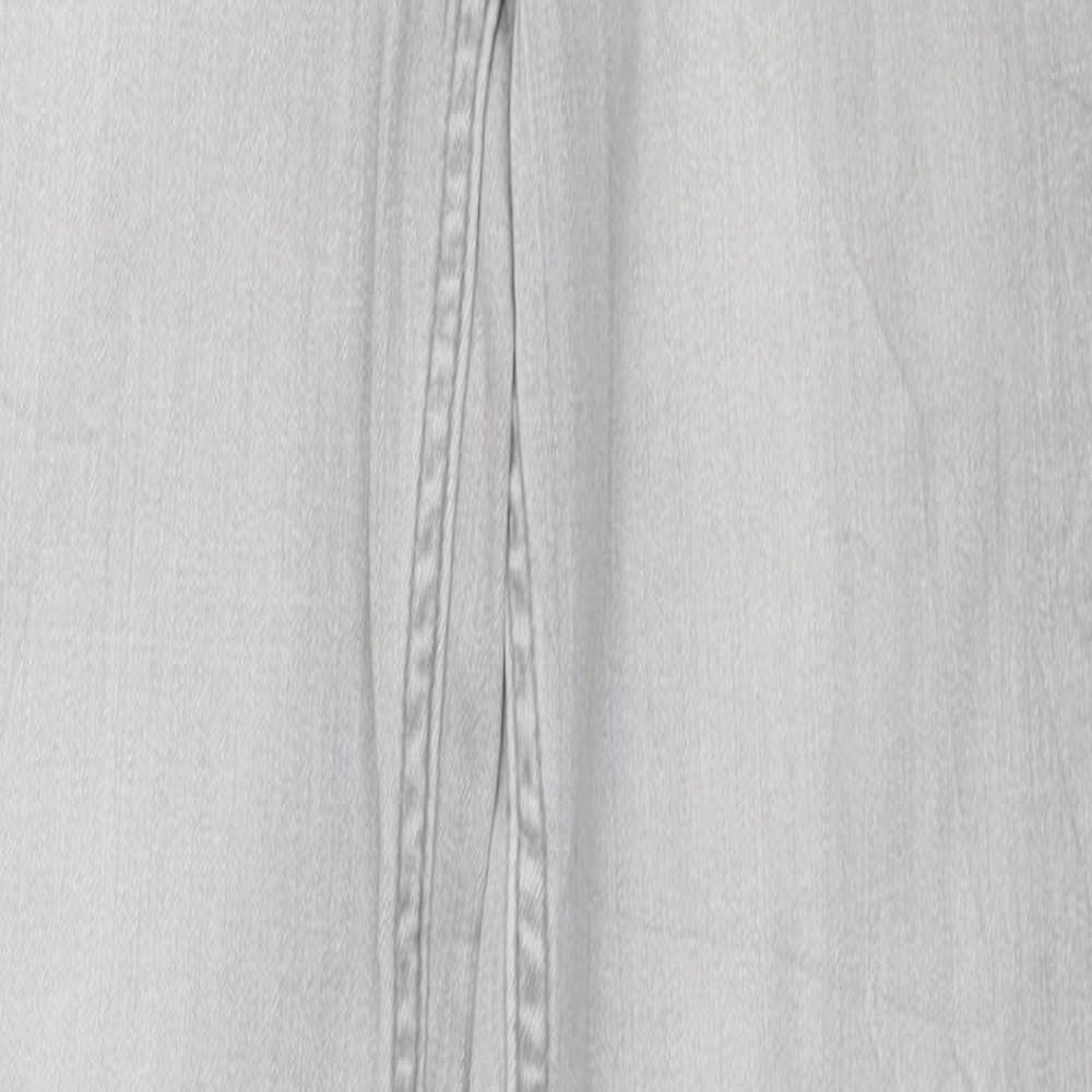 Marks and Spencer Womens Grey Cotton Skinny Jeans Size 8 L29 in Regular Zip