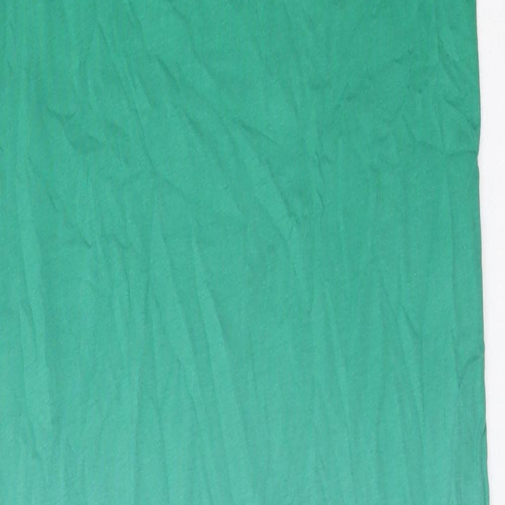 Marks and Spencer Womens Green Polyester Bodycon Size 6 Round Neck Pullover - Ombre