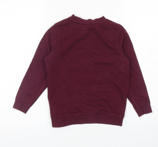 TU Girls Purple Cotton Pullover Sweatshirt Size 5 Years Pullover