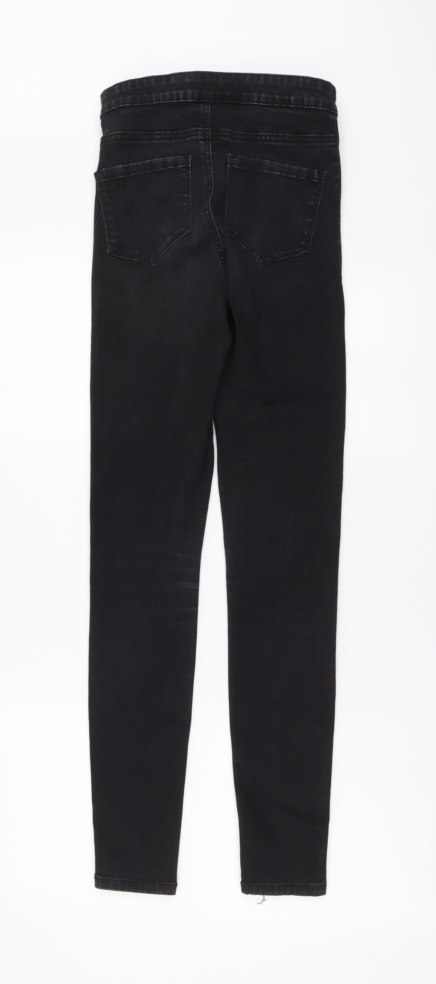 Denim & Co. Womens Grey Cotton Skinny Jeans Size 10 L30 in Regular Button