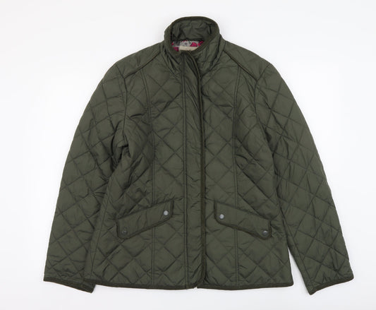 Avenue Womens Green Jacket Coat Size M Zip